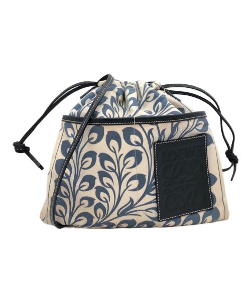 LOEWE（ロエベ）LOEWE (ロエベ) ドローストリングポーチ ベージュの古着・服飾アイテム