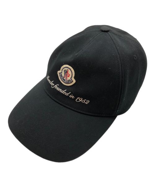 MONCLER（モンクレール）MONCLER (モンクレール) ベースボールキャップ ブラック サイズ:UNIの古着・服飾アイテム