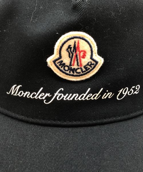 MONCLER（モンクレール）MONCLER (モンクレール) ベースボールキャップ ブラック サイズ:UNIの古着・服飾アイテム