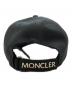 中古・古着 MONCLER (モンクレール) ベースボールキャップ ブラック サイズ:UNI：23000円