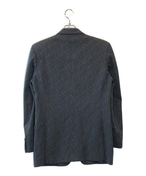 VERSACE（ヴェルサーチェ）VERSACE (ヴェルサーチェ) カスリセットアップスーツ グレー サイズ:SIZE 46の古着・服飾アイテム