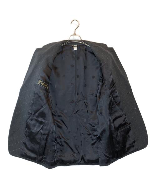 VERSACE（ヴェルサーチェ）VERSACE (ヴェルサーチェ) カスリセットアップスーツ グレー サイズ:SIZE 46の古着・服飾アイテム