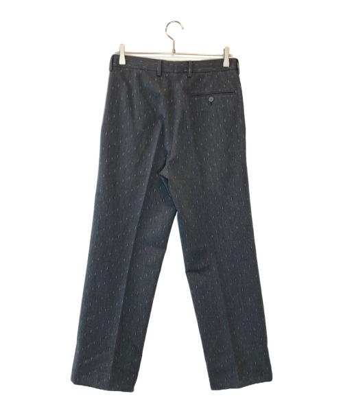 VERSACE（ヴェルサーチェ）VERSACE (ヴェルサーチェ) カスリセットアップスーツ グレー サイズ:SIZE 46の古着・服飾アイテム