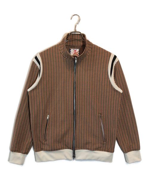 son of the cheese（（サノバチーズ））SON OF THE CHEESE (（サノバチーズ）) Satin Track Jacket ブラウン サイズ:Mの古着・服飾アイテム