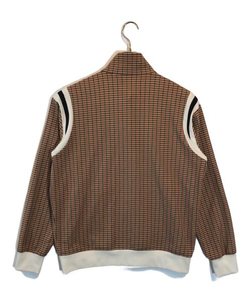 son of the cheese（（サノバチーズ））SON OF THE CHEESE (（サノバチーズ）) Satin Track Jacket ブラウン サイズ:Mの古着・服飾アイテム