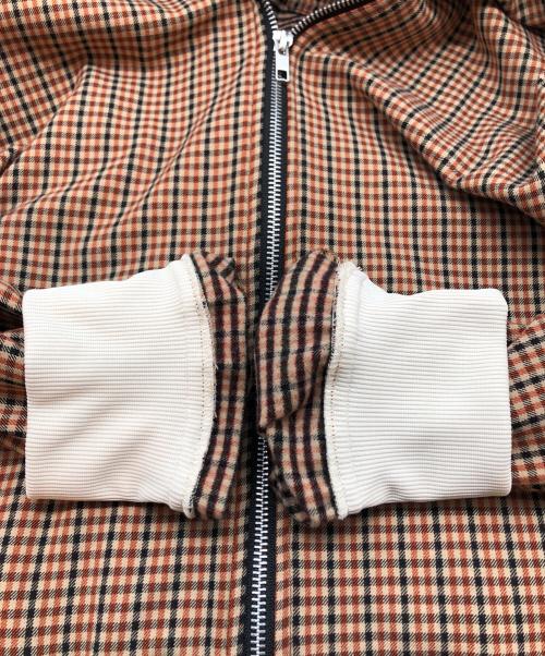 son of the cheese（（サノバチーズ））SON OF THE CHEESE (（サノバチーズ）) Satin Track Jacket ブラウン サイズ:Mの古着・服飾アイテム