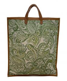 AVACATION（アヴァケーション）の古着「ペイズリートートバッグ」｜グリーン