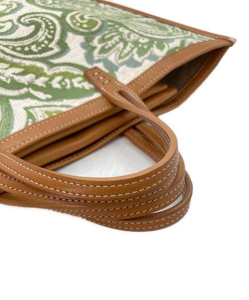 AVACATION（アヴァケーション）AVACATION (アヴァケーション) ペイズリートートバッグ グリーンの古着・服飾アイテム