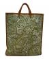 AVACATION (アヴァケーション) ペイズリートートバッグ グリーン：15000円