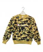 Champion×A BATHING APEチャンピオン×ア ベイシング エイプ）の古着「1ST CAMO CREWNECK  YELLOW」｜ベージュ