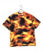 SUPREMEシュプリーム）の古着「SMALL BOX TEE flames」｜オレンジ