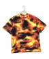 SUPREME（シュプリーム）の古着「SMALL BOX TEE flames」｜オレンジ