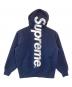 Supreme (シュプリーム) SATIN APPLIQUE HOODED SWEATSHIRT ネイビー サイズ:SIZE M：25000円