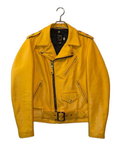 Schott（ショット）Schott (ショット) ワンスターライダースジャケット イエロー サイズ:38の古着・服飾アイテム