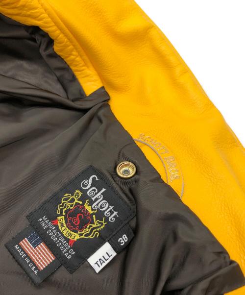 Schott（ショット）Schott (ショット) ワンスターライダースジャケット イエロー サイズ:38の古着・服飾アイテム