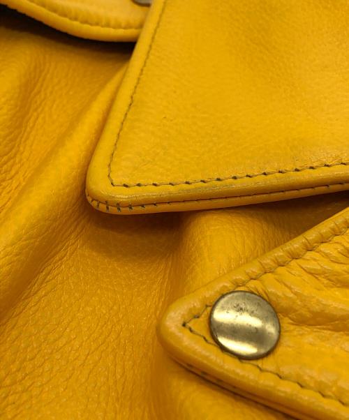 Schott（ショット）Schott (ショット) ワンスターライダースジャケット イエロー サイズ:38の古着・服飾アイテム