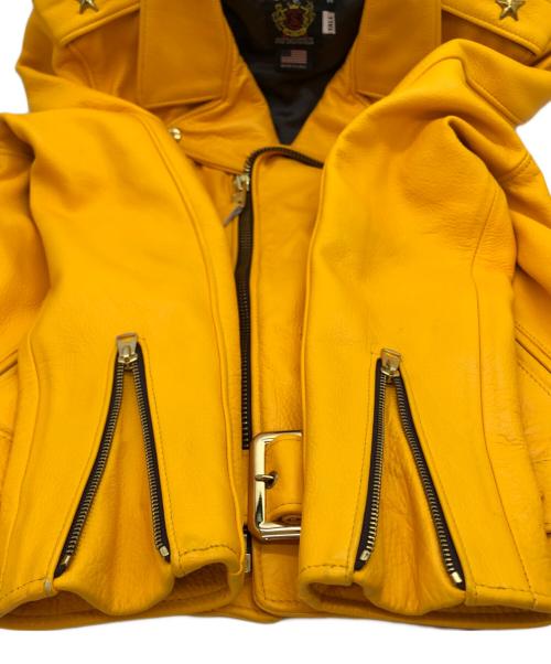 Schott（ショット）Schott (ショット) ワンスターライダースジャケット イエロー サイズ:38の古着・服飾アイテム