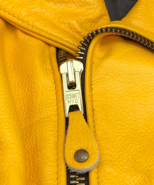 Schott（ショット）Schott (ショット) ワンスターライダースジャケット イエロー サイズ:38の古着・服飾アイテム