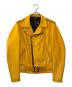 Schott（ショット）の古着「ワンスターライダースジャケット」｜イエロー