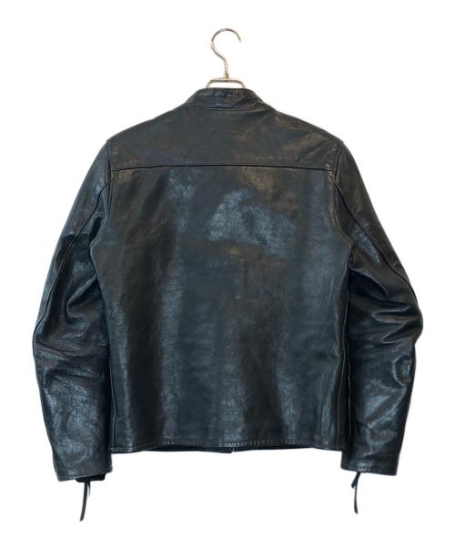 Buco（ブコ）Buco (ブコ) ホースハイドシングルレザージャケット ネイビー サイズ:36の古着・服飾アイテム