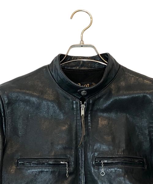 Buco（ブコ）Buco (ブコ) ホースハイドシングルレザージャケット ネイビー サイズ:36の古着・服飾アイテム