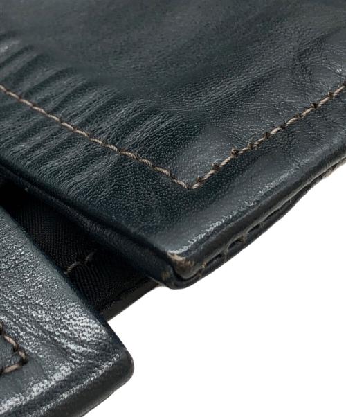 Buco（ブコ）Buco (ブコ) ホースハイドシングルレザージャケット ネイビー サイズ:36の古着・服飾アイテム