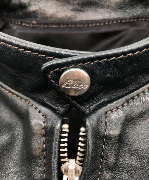 Buco（ブコ）Buco (ブコ) ホースハイドシングルレザージャケット ネイビー サイズ:36の古着・服飾アイテム