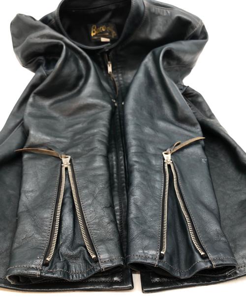 Buco（ブコ）Buco (ブコ) ホースハイドシングルレザージャケット ネイビー サイズ:36の古着・服飾アイテム