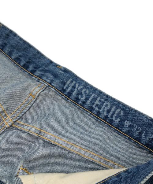 Hysteric Glamour（ヒステリックグラマー）Hysteric Glamour (ヒステリックグラマー) STICKERS リメイクデニム / GIRL PRINT DENIM インディゴ サイズ:32の古着・服飾アイテム