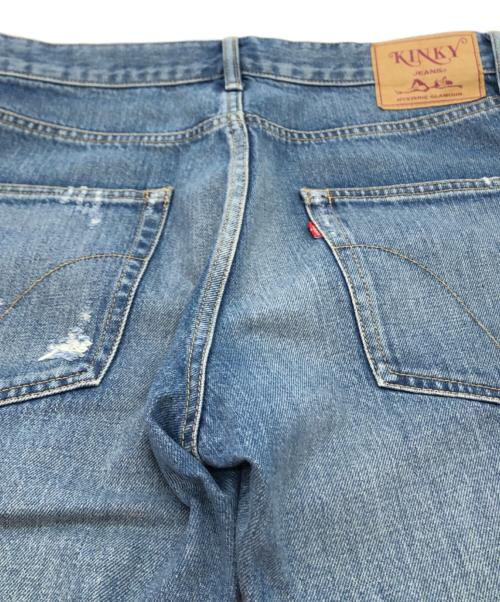 Hysteric Glamour（ヒステリックグラマー）Hysteric Glamour (ヒステリックグラマー) STICKERS リメイクデニム / GIRL PRINT DENIM インディゴ サイズ:32の古着・服飾アイテム