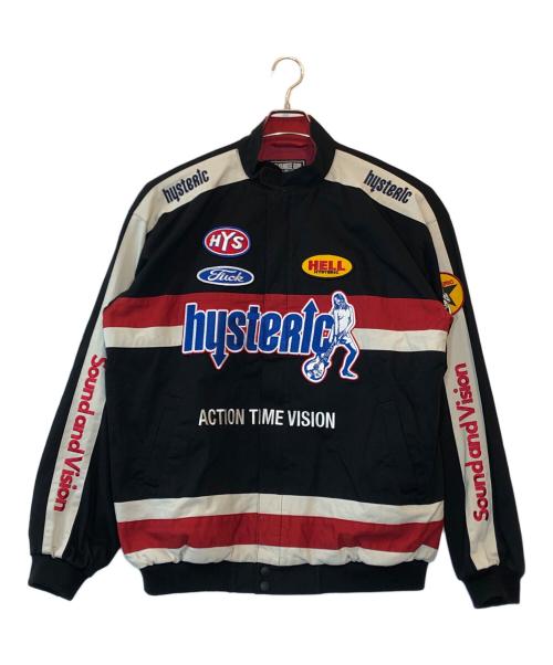 Hysteric Glamour（ヒステリックグラマー）Hysteric Glamour (ヒステリックグラマー) RACINGピットクルー ジャケット ブラック×レッド サイズ:Lの古着・服飾アイテム