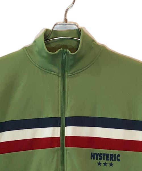 Hysteric Glamour（ヒステリックグラマー）Hysteric Glamour (ヒステリックグラマー) HIGH ENERGY トラック ジャケット グリーン サイズ:XLの古着・服飾アイテム
