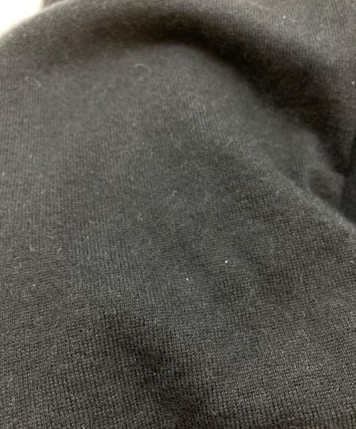 HERMES（エルメス）HERMES (エルメス) パイピングデザインカシミヤハーフジップニット ブラック サイズ:Lの古着・服飾アイテム