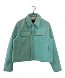 masu（エムエーエスユー）の古着「FLOCKY DOLL TRUCKER JACKET」｜ブルー