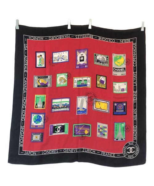 CHANEL（シャネル）CHANEL (シャネル) シルクスカーフ レッド サイズ:下記参照の古着・服飾アイテム