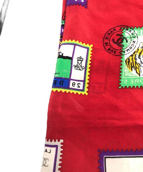 CHANEL（シャネル）CHANEL (シャネル) シルクスカーフ レッド サイズ:下記参照の古着・服飾アイテム