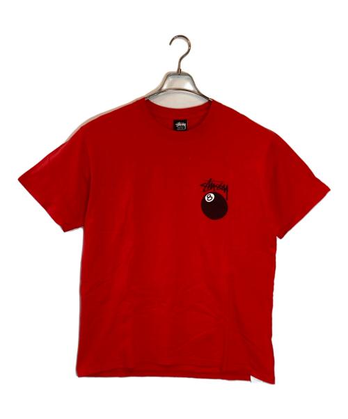 stussy（ステューシー）stussy (ステューシー) 8ボール半袖Tシャツ レッド サイズ:Lの古着・服飾アイテム
