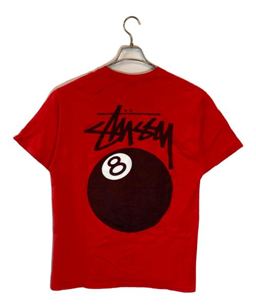 stussy（ステューシー）stussy (ステューシー) 8ボール半袖Tシャツ レッド サイズ:Lの古着・服飾アイテム