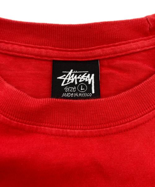 stussy（ステューシー）stussy (ステューシー) 8ボール半袖Tシャツ レッド サイズ:Lの古着・服飾アイテム