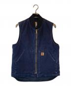 CarHarttカーハート）の古着「ダック地ベスト」｜ネイビー