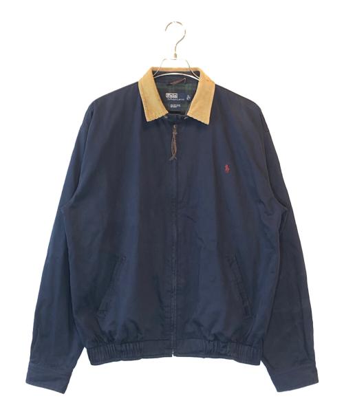 POLO RALPH LAUREN（ポロ・ラルフローレン）POLO RALPH LAUREN (ポロ・ラルフローレン) 襟切替スイングトップ ネイビー サイズ:Lの古着・服飾アイテム