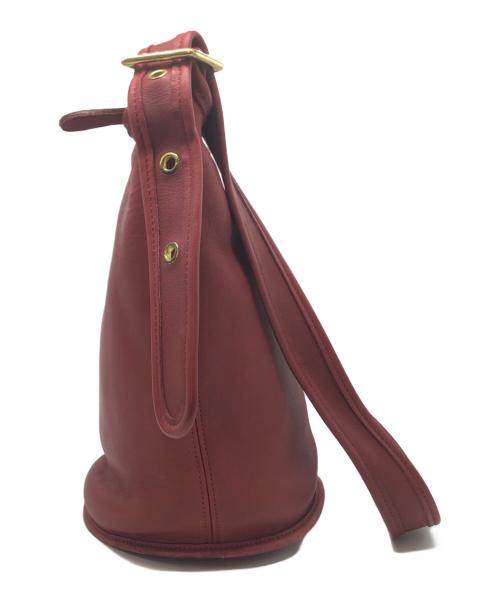 COACH（コーチ）COACH (コーチ) バケツ型レザーショルダーバッグ レッドの古着・服飾アイテム