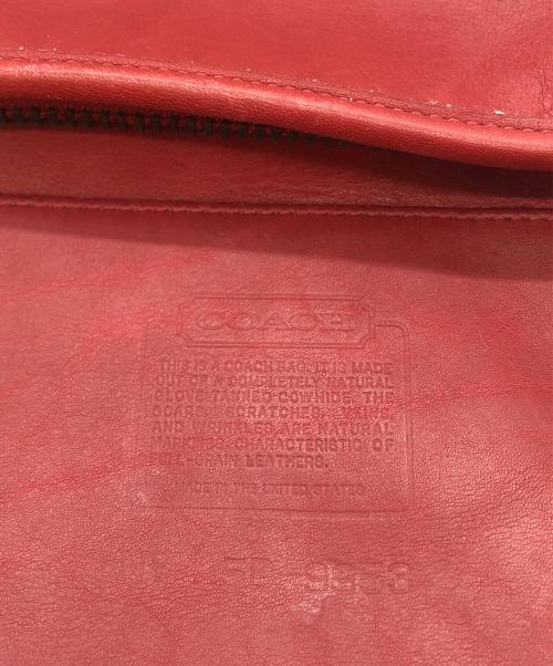 COACH（コーチ）COACH (コーチ) バケツ型レザーショルダーバッグ レッドの古着・服飾アイテム