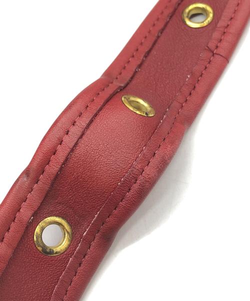 COACH（コーチ）COACH (コーチ) バケツ型レザーショルダーバッグ レッドの古着・服飾アイテム