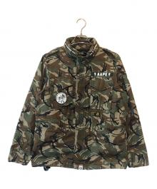 A BATHING APE（ア ベイシング エイプ）の古着「ジップアップジャケット」｜オリーブ