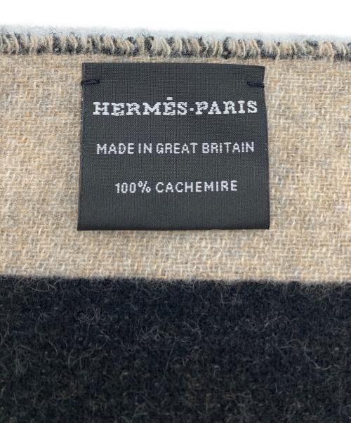HERMES（エルメス）HERMES (エルメス) ラブストーリー カシミヤマフラー ベージュの古着・服飾アイテム
