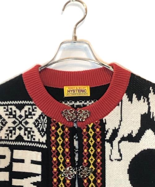 Hysteric Glamour（ヒステリックグラマー）Hysteric Glamour (ヒステリックグラマー) ノルディックニットカーディガン レッド サイズ:FREEの古着・服飾アイテム