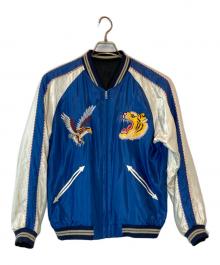 東洋エンタープライズ（トウヨウエンタープライズ）の古着「Mid 1950s Style Acetate Souvenir Jacket」｜ブラック×ブルー