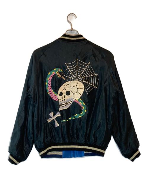 東洋エンタープライズ（トウヨウエンタープライズ）東洋エンタープライズ (トウヨウエンタープライズ) Mid 1950s Style Acetate Souvenir Jacket ブラック×ブルー サイズ:SIZE Lの古着・服飾アイテム