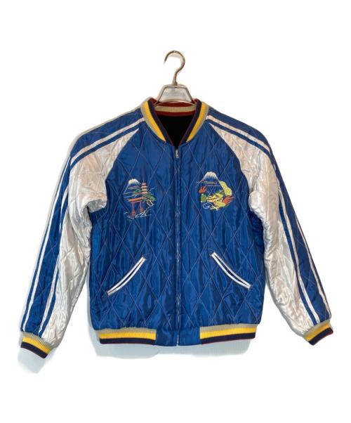 東洋エンタープライズ（トウヨウエンタープライズ）東洋エンタープライズ (トウヨウエンタープライズ) Mid 1950s Style Velveteen Souvenir Jacket ブラック×ブルー サイズ:SIZE Lの古着・服飾アイテム